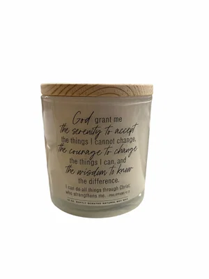 Soy Candle Serenity Prayer 13Oz