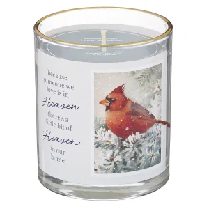 Glass Candle Because Someone We Love Is In Heaven