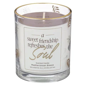 Glass Candle A Sweet Friendship Refreshes the Soul
