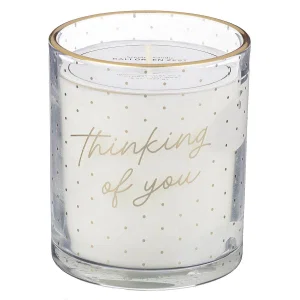 Glass Candle Thinking Of You