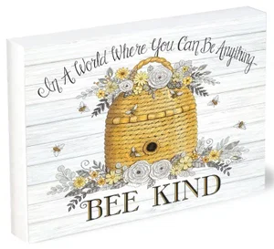 Shelfie Sitter Bee Kind Bee Hive 4x5