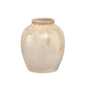 Ivory Clay Vase