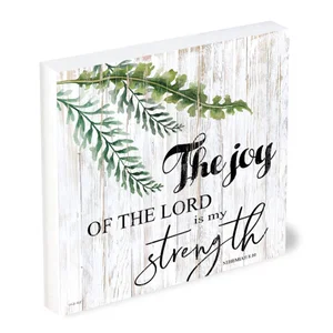 Shelfie Sitter The Joy of the Lord is My Strength 5x5