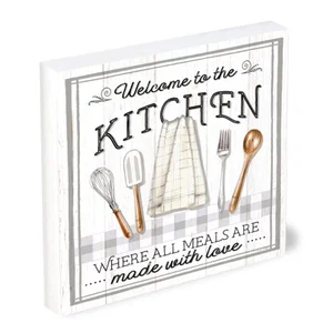 Shelfie Sitter Kitchen Welcome 5x5
