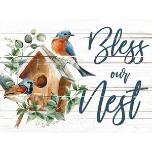 Pallet Art Bless Our Nest 9x12