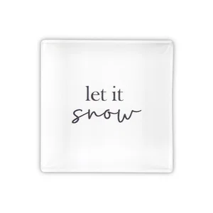 Face To Face Lucite Block - Let it Snow