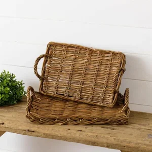 Wicker Basket Tray (Large)