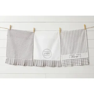 Thankful, Grateful, Blessed Tea Towels (Pk/03 Ast)