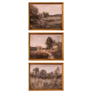 Antique Gold Framed Prints - Vintage Landscapes (Sold Individually)