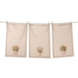 Tea Towels - Herbs (Pk/03 Ast)