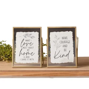 Gold Frames - Be Kind and Love My Home