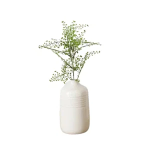 Cream Crackled Vase, Sm