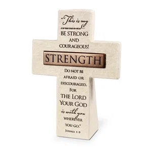 Tabletop Cross Strength Bronze Bar5.50:H