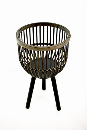 Standing Rattan Pot