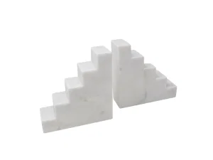 Set of 2 Marble Book Ends