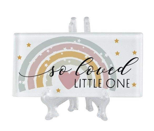 Image of TBLTOP Tile Loved Little One White