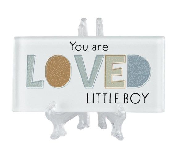 Image of TBLTOP Tile You Are Loved Little White