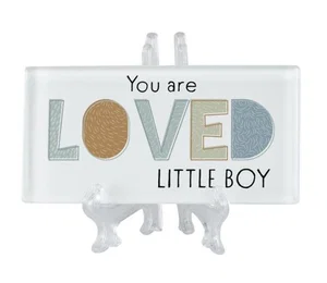 TBLTOP Tile You Are Loved Little White