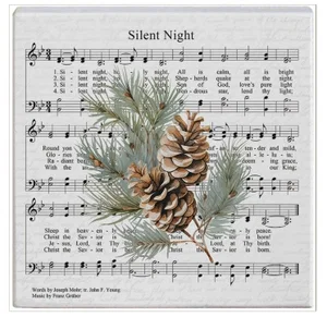 Silent Night Greenery Block