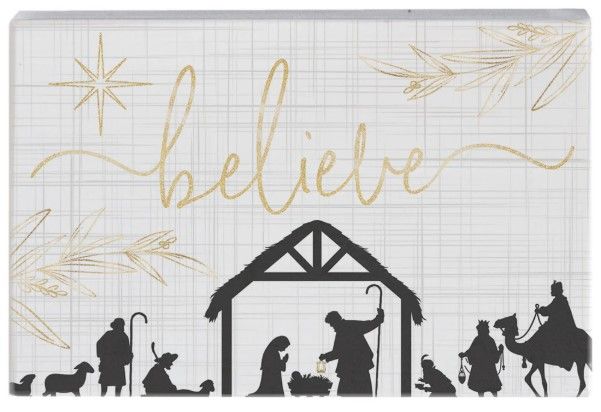 Image of Believe Nativity Block