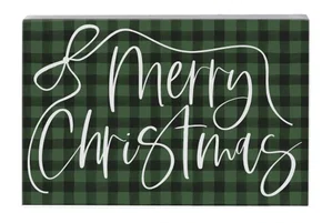 Christmas Green Plaid Block