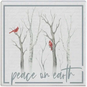 Peace On Earth Cardinals Block