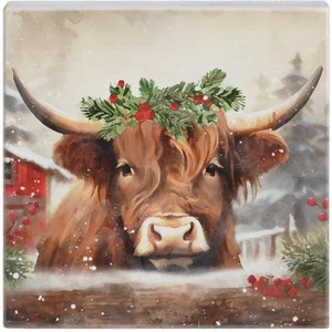 Christmas Yak Art Block