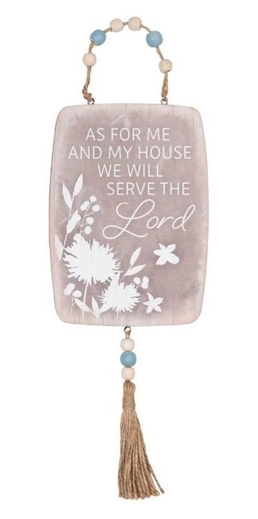 Image of Hanging Plaque Serve The Lord