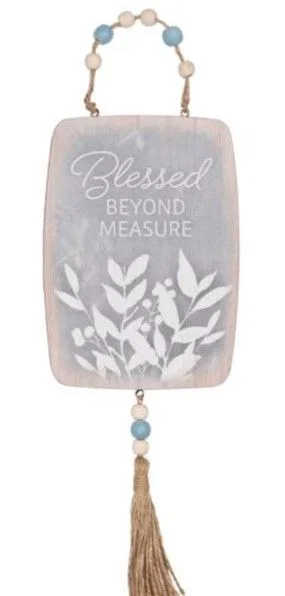 Hanging Plaque Blessed
