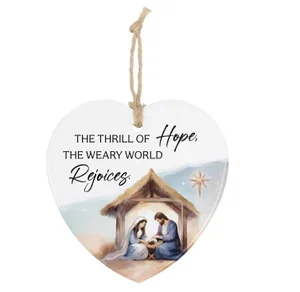 Christmas Heart Orn- Thrill of Hope