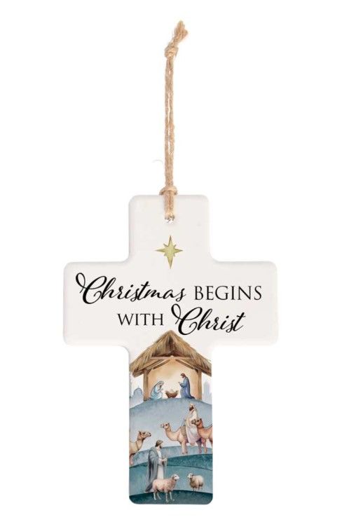 Image of Christmas Cross Orn- Christ