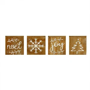 4 Assorted Block Signs (Sold Individually)