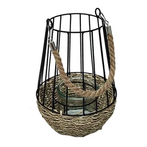 Rattan Candle Holder Small