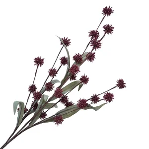 Fall Spray Sanicula Floral 29.5" Dark Red