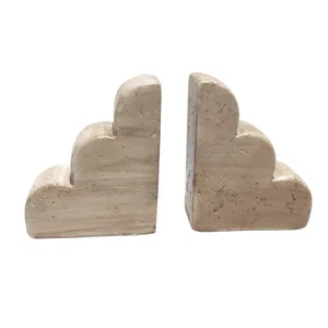 Cement Book Ends w/ Marble Finish