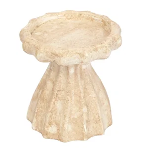Pillar Candle Holder 3.9"X4.14" w/ Natural Sand Finish