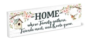 Shelfie Sitter Home - Where Family Gathers 3x9