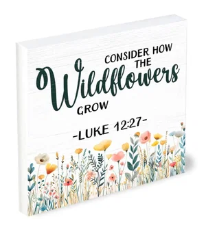 Shelfie Sitter How the Wildflowers Grow 5x5