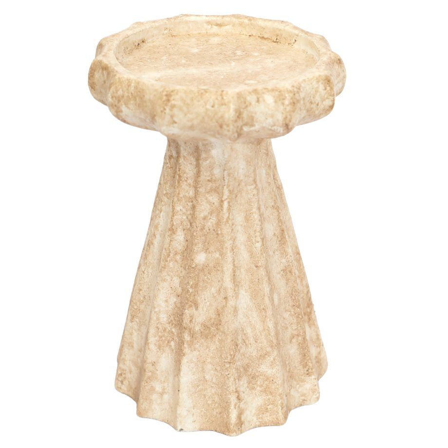 Image of Pillar Candle Holder 3.8’x5.9′ w/ Natural Sand Finish