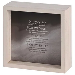 Tabletop 2 Sided Walk By Faith Not Sight