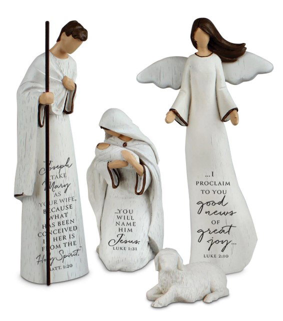 Image of Nativity Savior Is Born Holy Family 4Pc