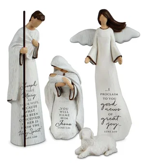 Nativity Savior Is Born Holy Family 4Pc