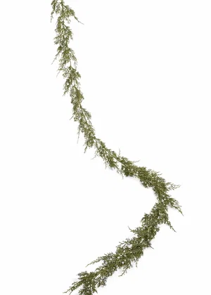 Green Juniper Garland 3"x72"