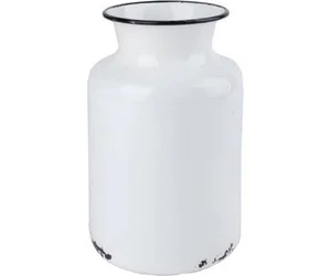 White Enamel Vase