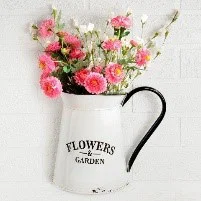 "Flower & Garden" Enamel Pitcher