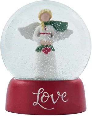 Love Angel w/Heart Snow Globe