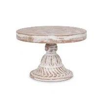 Short Vintage Ivory Metal Riser