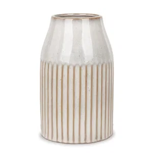 Ceramic Ribbed Vase