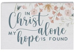Christ Alone Flowers Block