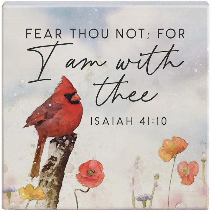 Image of I Am With Thee Cardinal Block